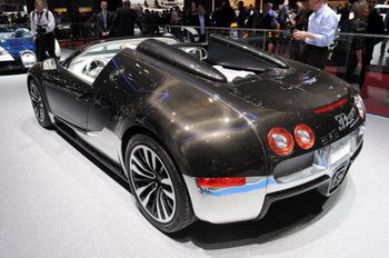 Bugatti Veyron Grand Sport Grey и Blue Carbon