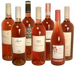 Розовое вино